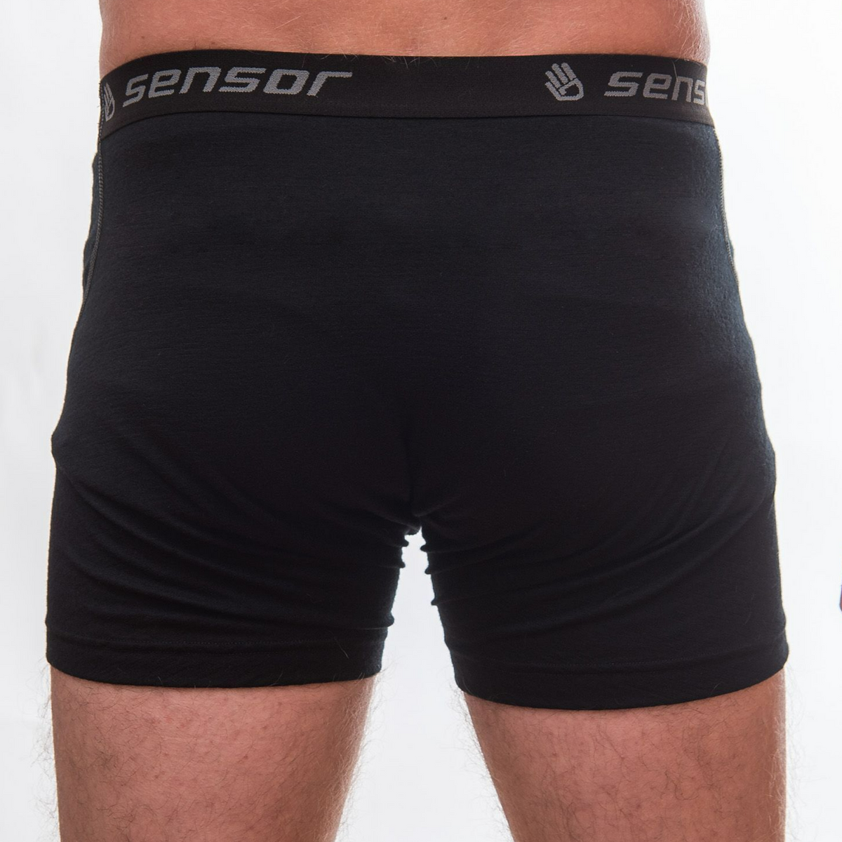 Funktionsboxershorts för herr Sensor Merino Active svart