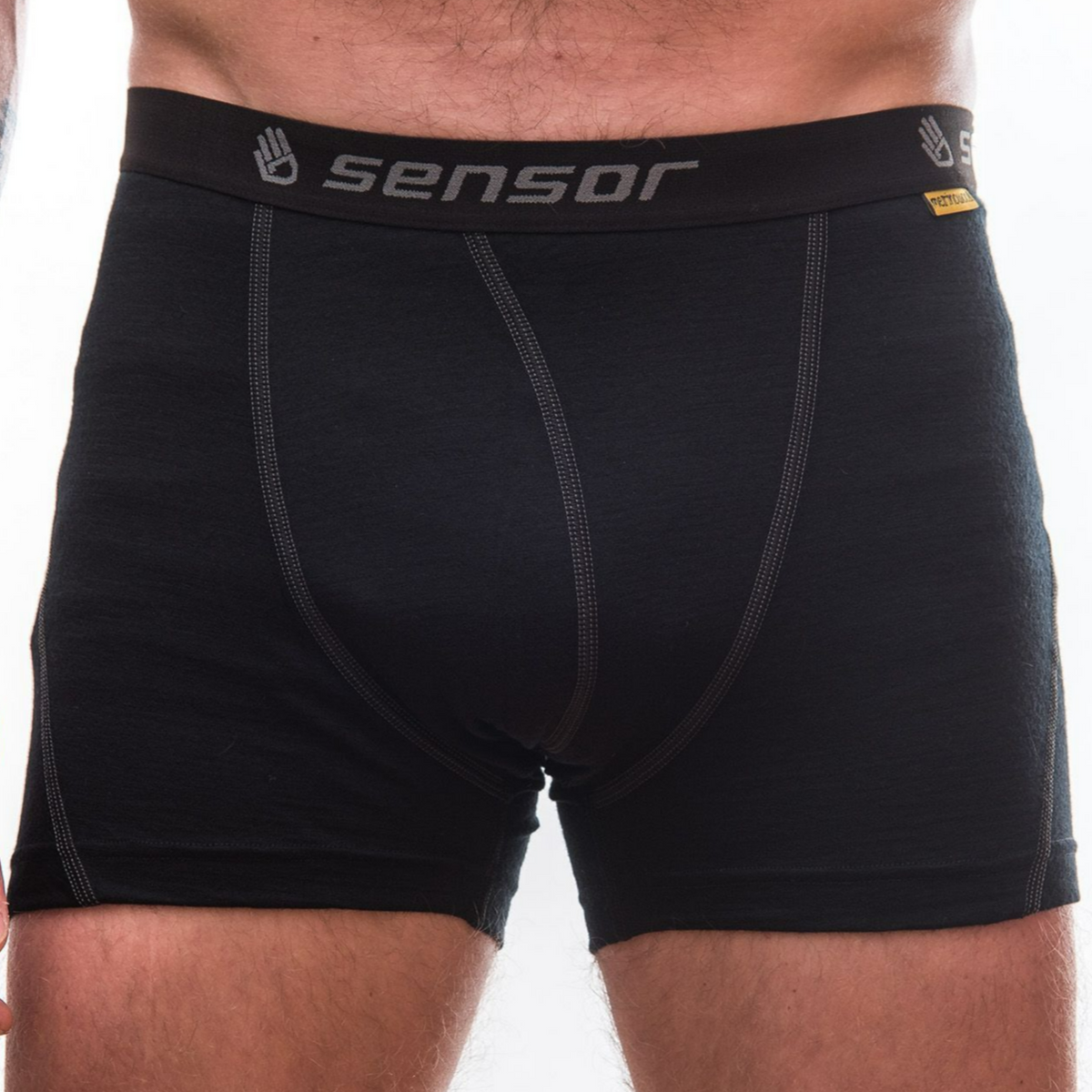 Funktionsboxershorts för herr Sensor Merino Active svart