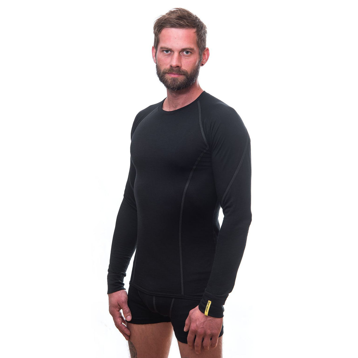 Herrfunktionströja Sensor Merino Active svart