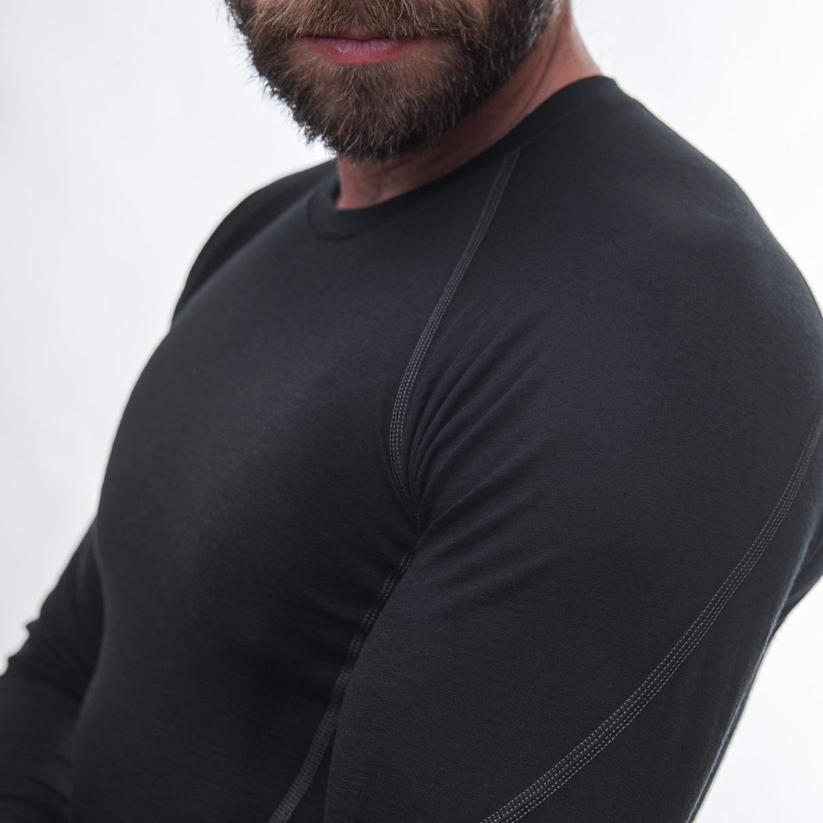 Herrfunktionströja Sensor Merino Active svart