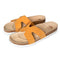Dam kork anatomiska slip-in-tofflor Zora beige