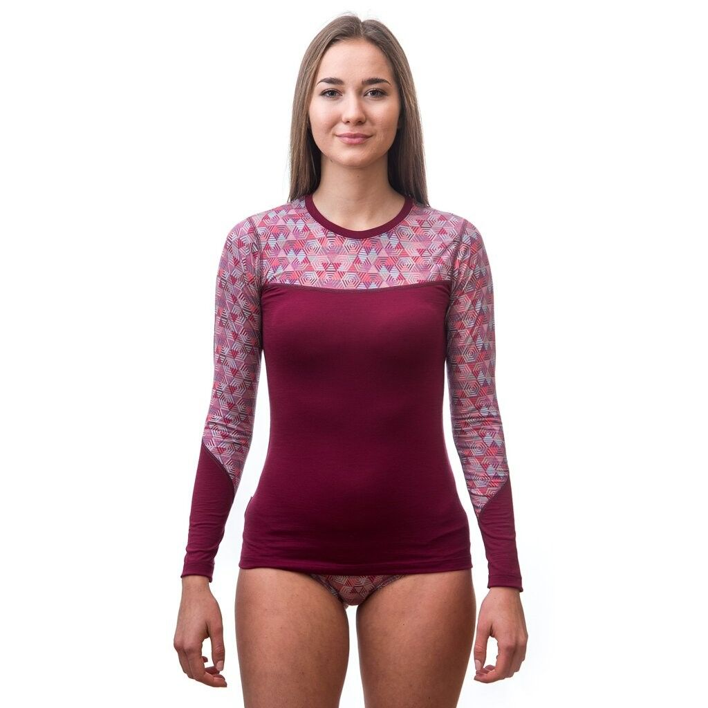 Damfunktionströja Sensor Merino Impress rosa