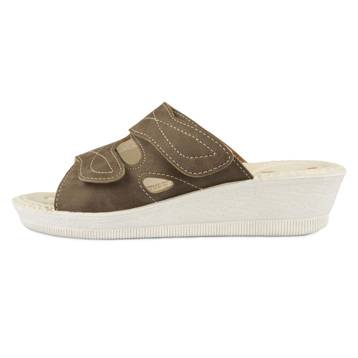 Gel-slip-in-tofflor för dam för hallux Milada brun