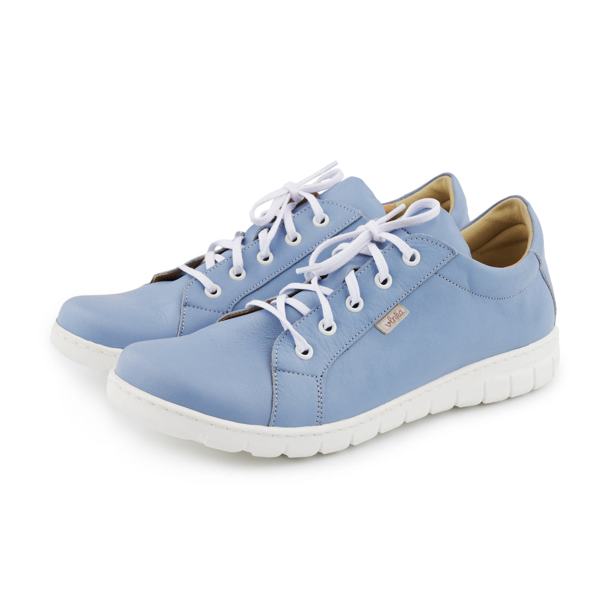 Damlädersneakers Nina blå