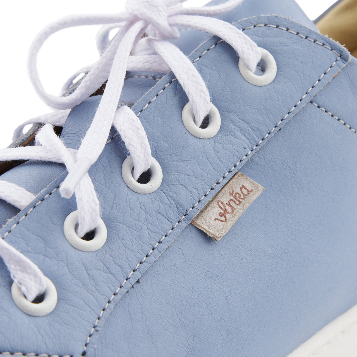 Damlädersneakers Nina blå