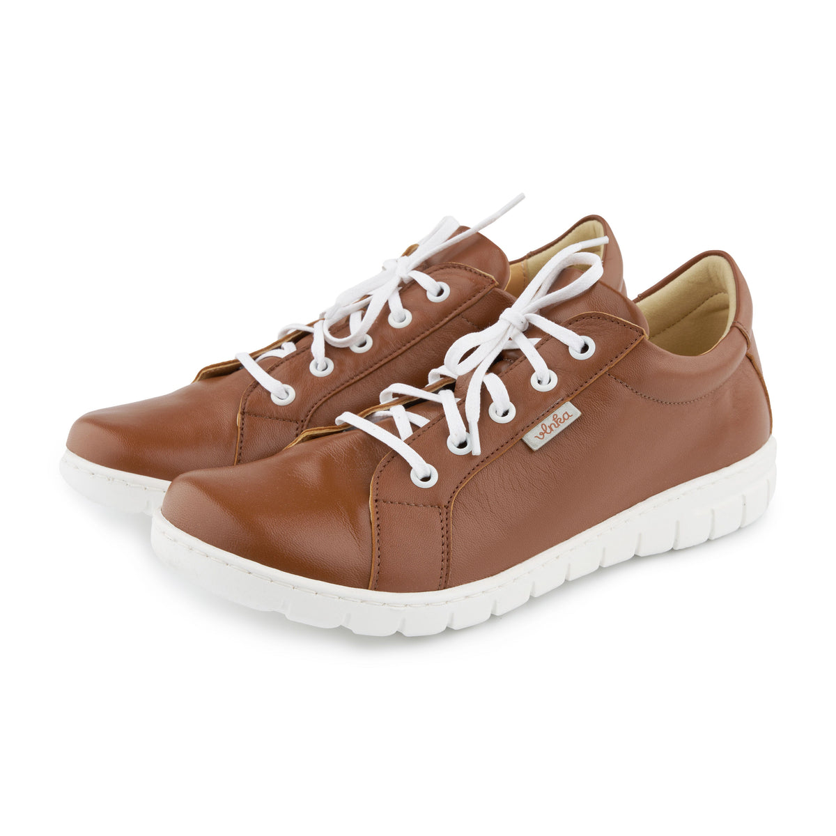Damlädersneakers Nina brun