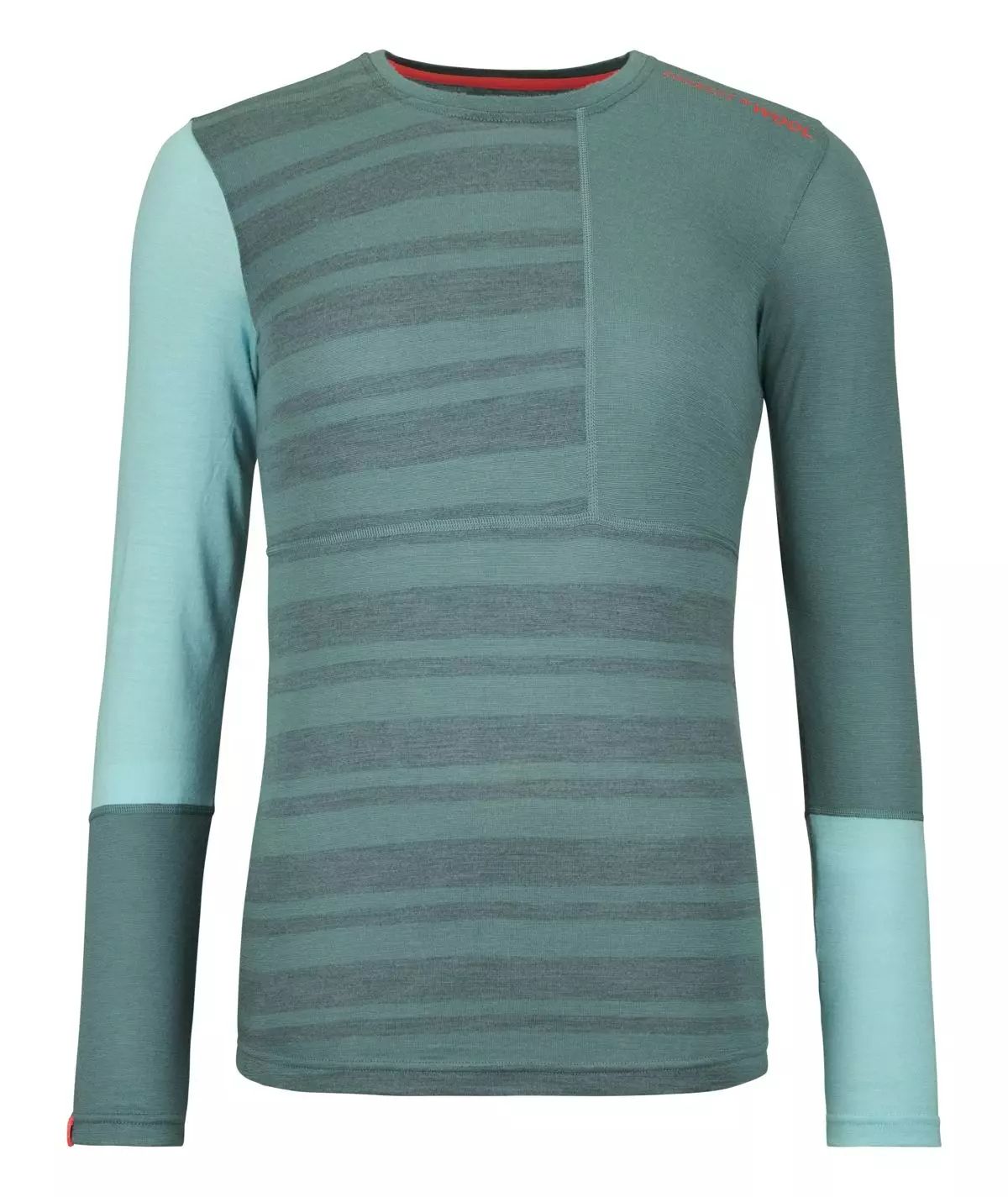 Dam merinoull t-shirt 185 Rock'n'Wool Long Sleeve Ortovox arktisk grå