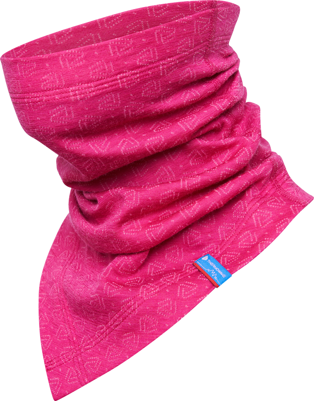 Barnmerinoullhalsduk Thermowave Junior magenta/rosa