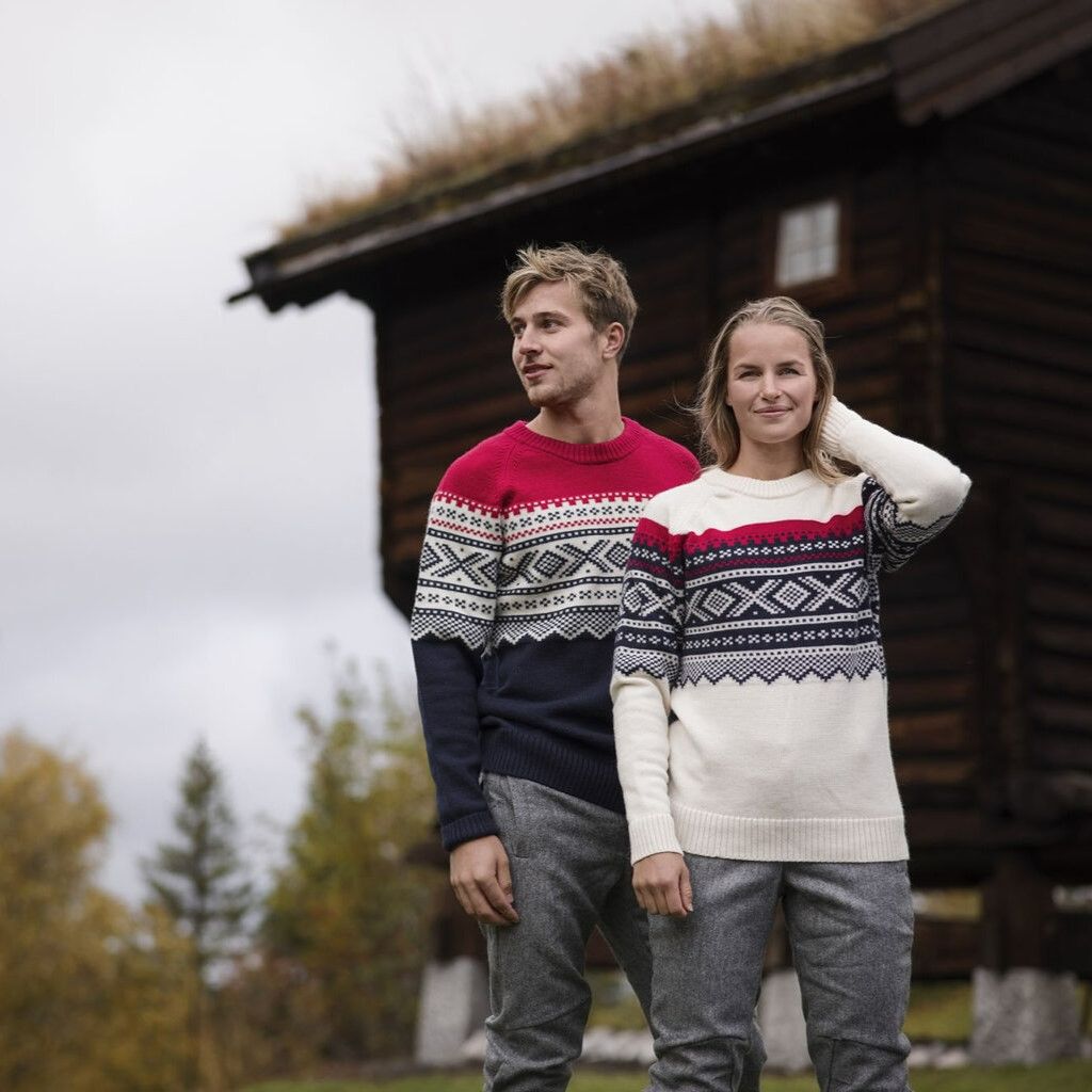 Dam ulltröja Ulvang Marius Roundneck natur