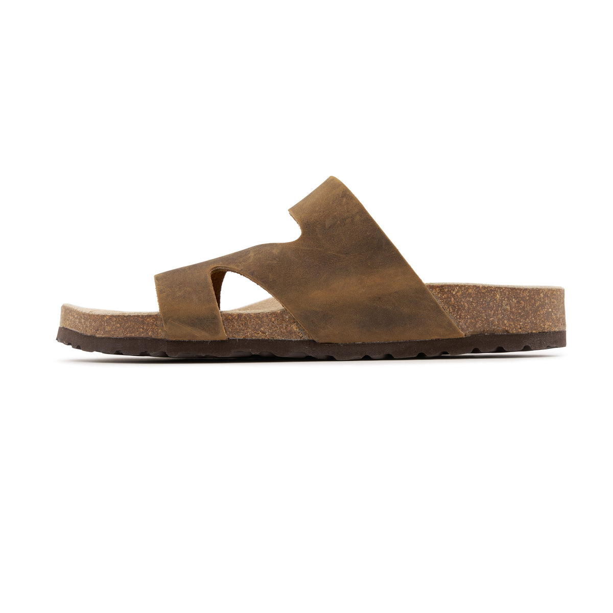 Anatomiska damkorkslip-in-tofflor Lola brun