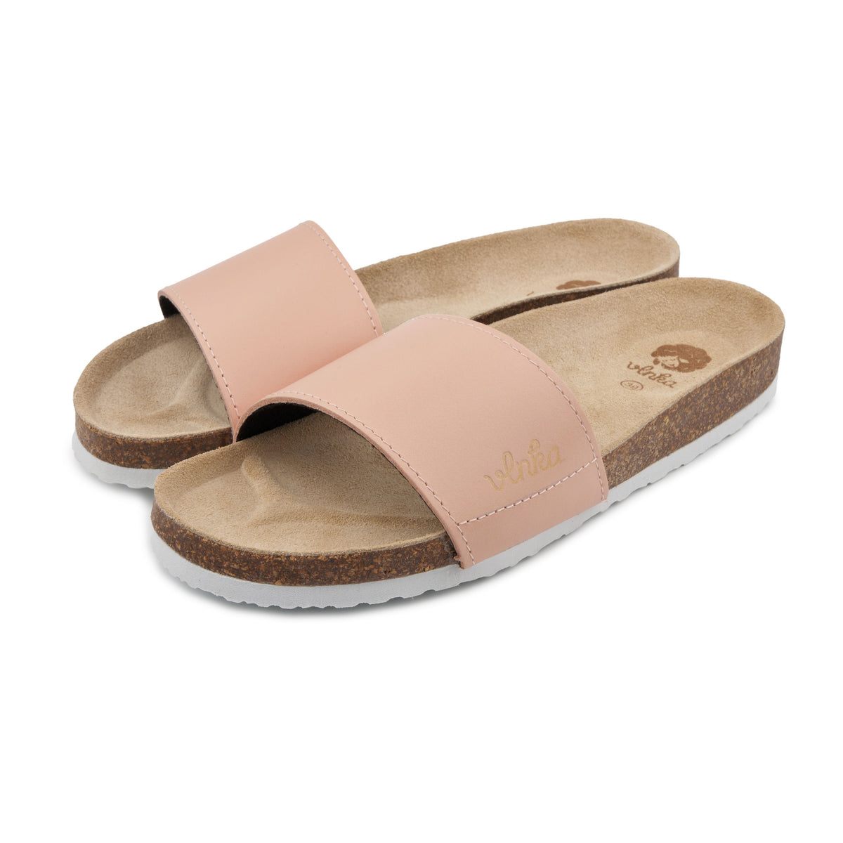 Dam kork anatomiska slip-in-tofflor Trepky rosa