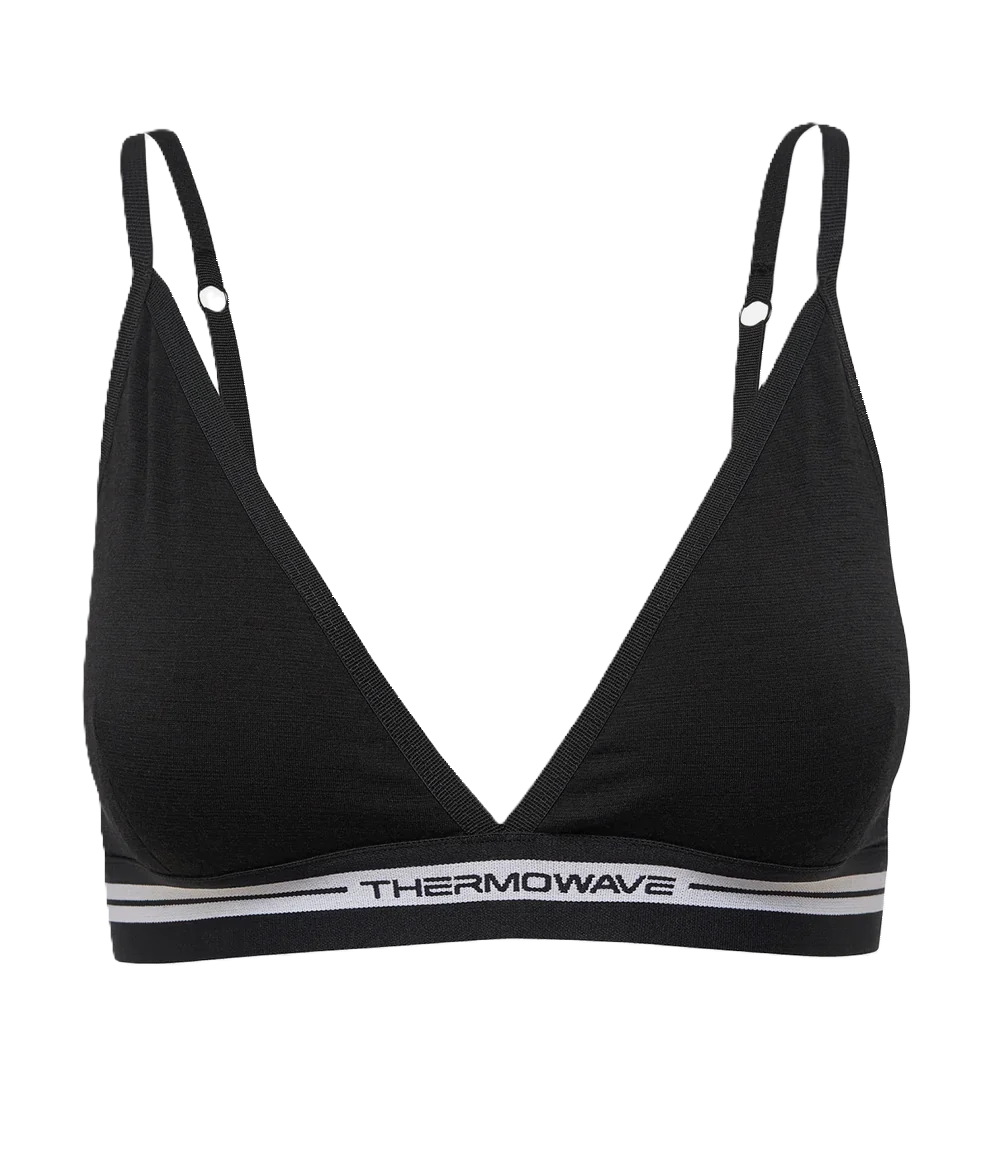 Funktions-bh för dam MERINO LIFE Thermowave svart