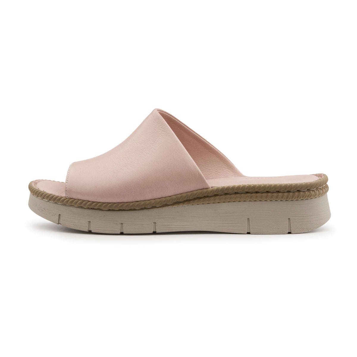 Damläderslip-in-tofflor Brigita rosa