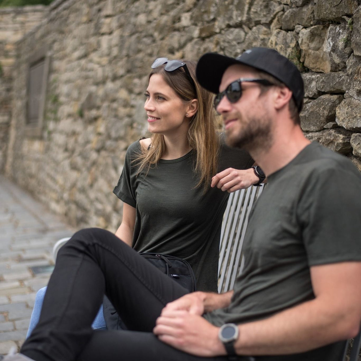 Dam-t-shirt Sensor Merino Air Traveller olivgrön