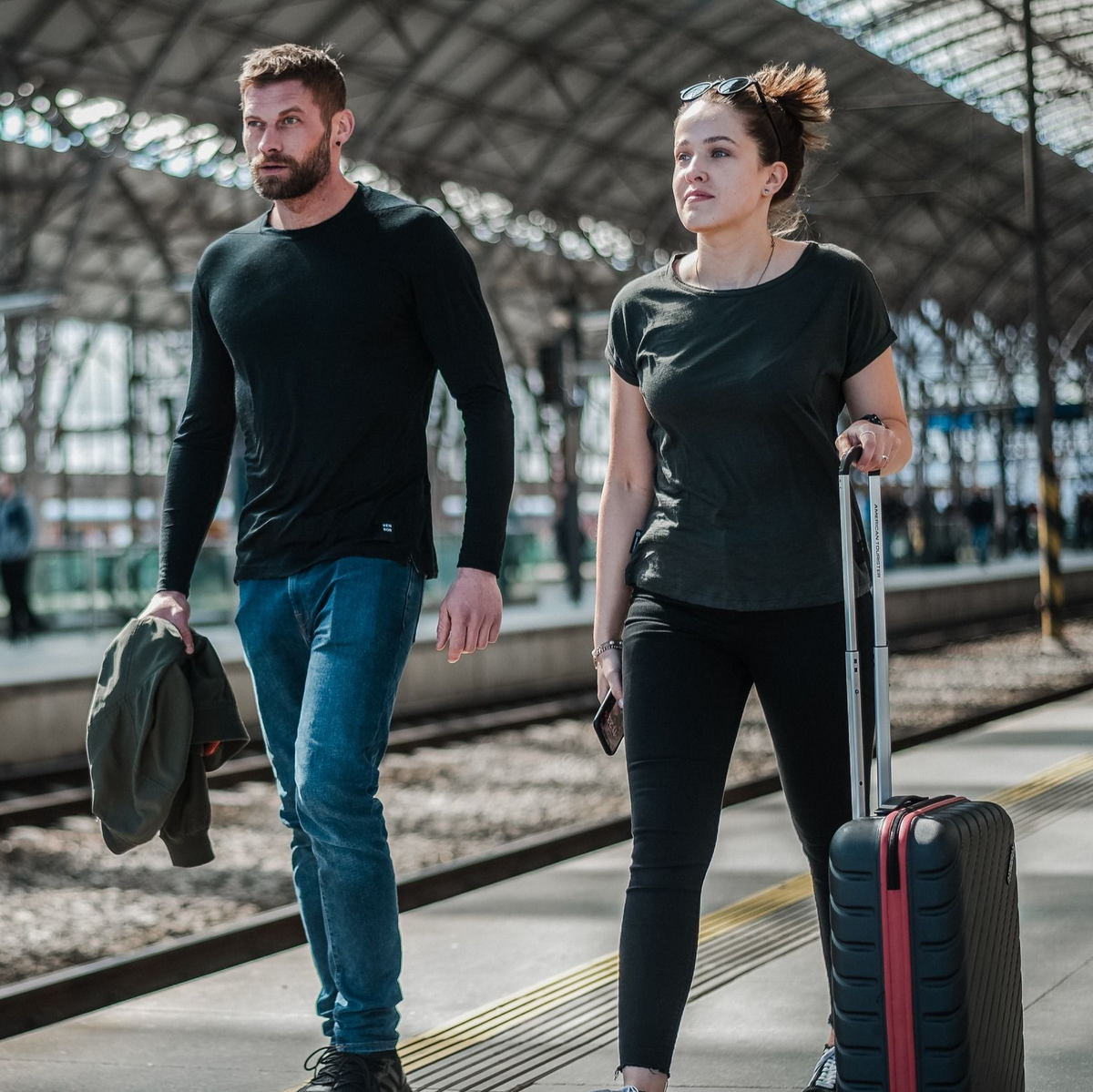 Dam-t-shirt Sensor Merino Air Traveller olivgrön