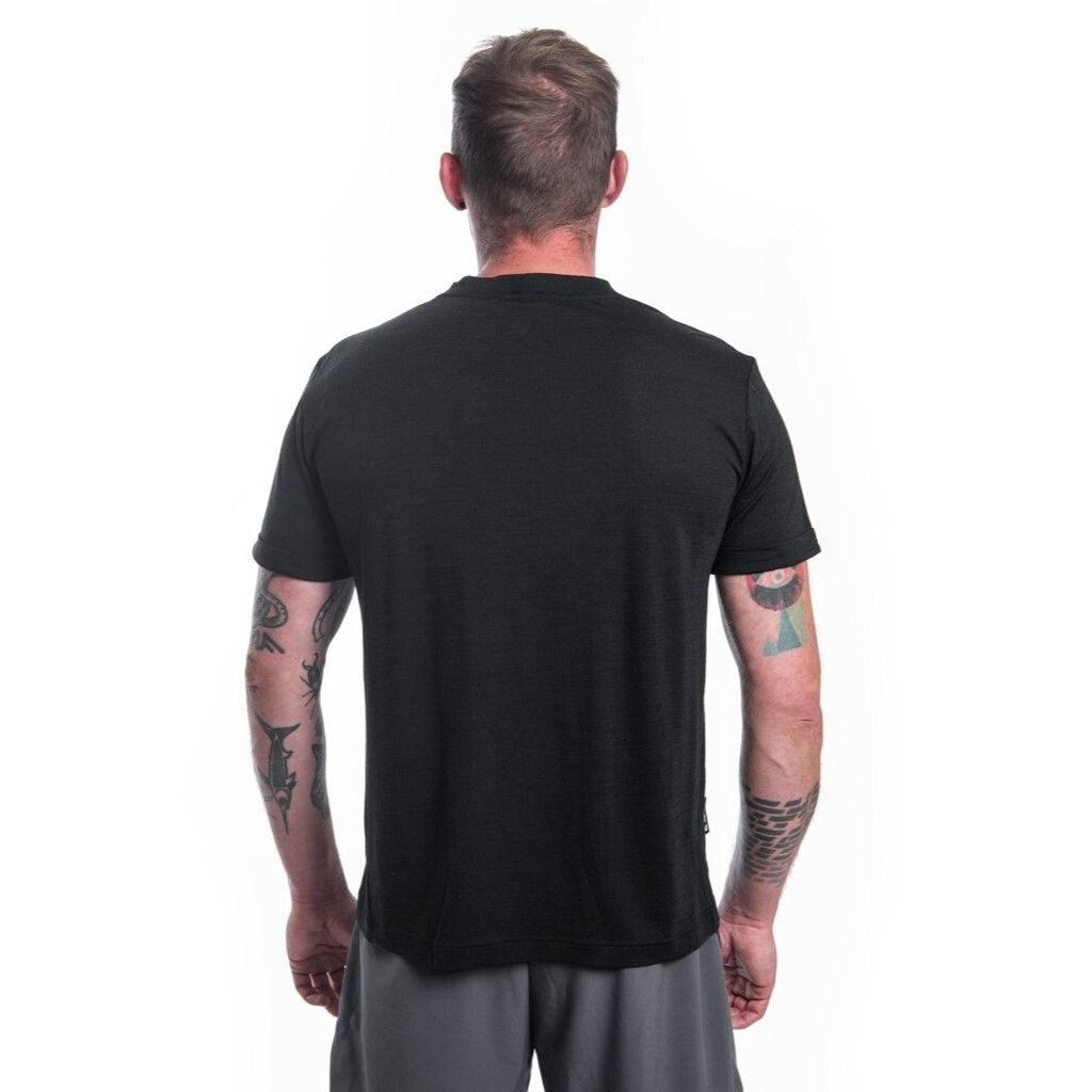 Herr t-shirt Sensor Merino Air Traveller svart