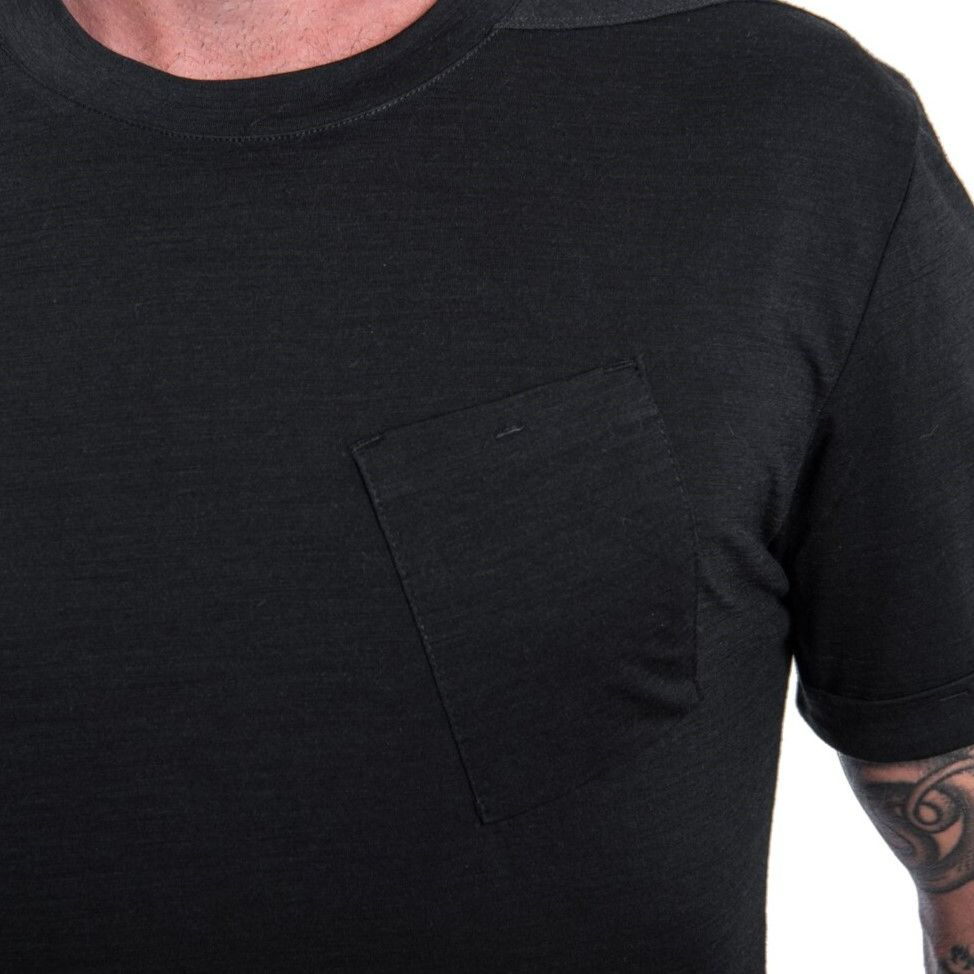 Herr t-shirt Sensor Merino Air Traveller svart
