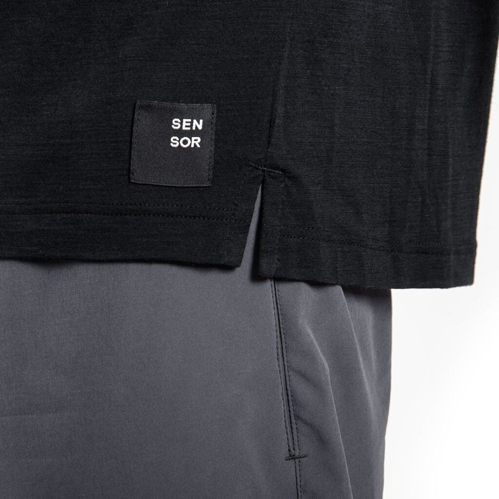 Herr t-shirt Sensor Merino Air Traveller svart