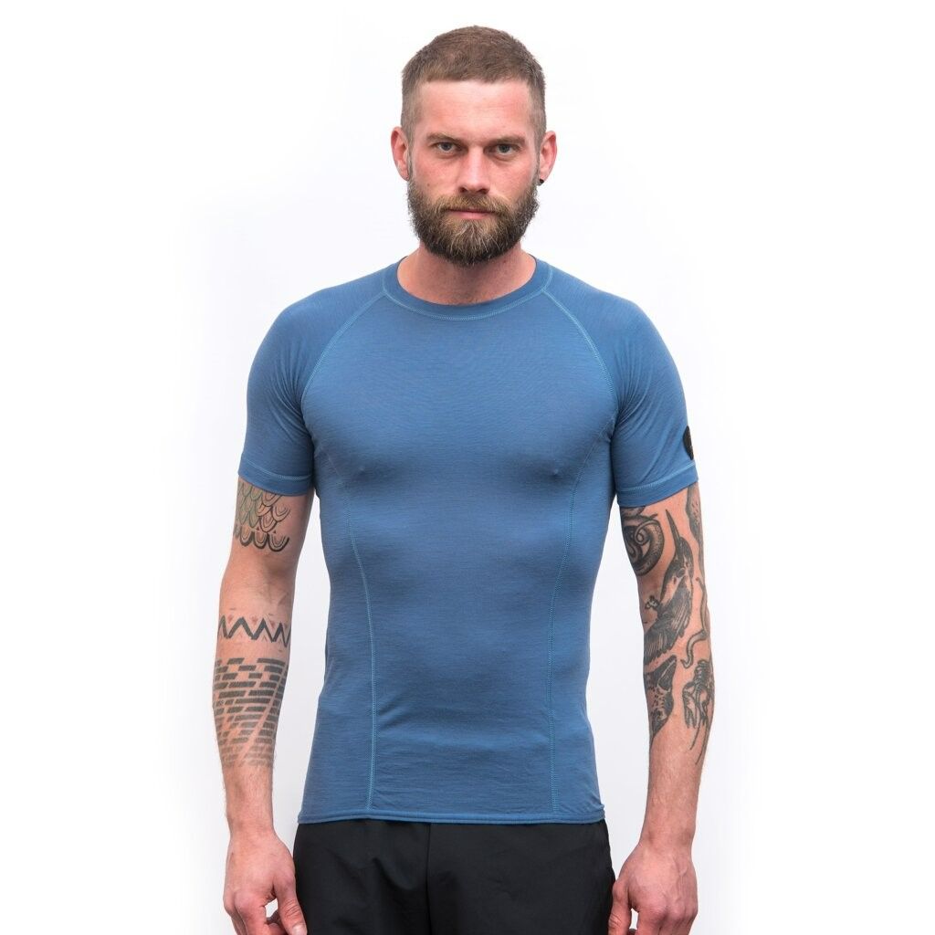 Funktionell herrt-shirt Sensor Merino Air rivierablå