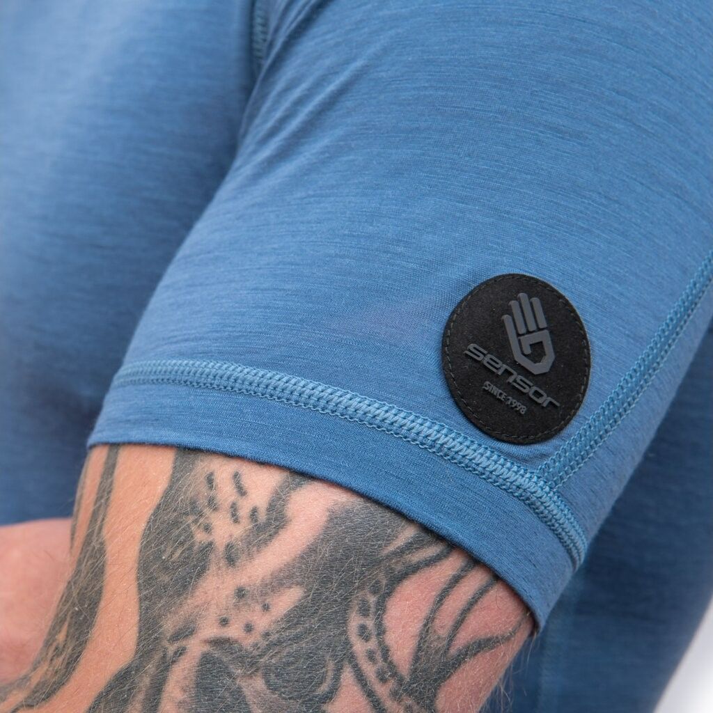 Funktionell herrt-shirt Sensor Merino Air rivierablå