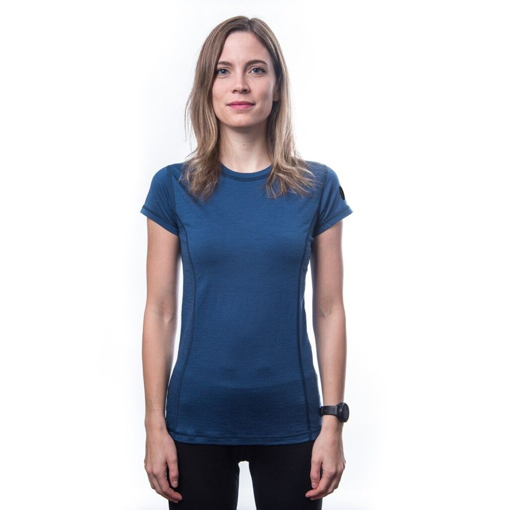 Dam funktionströja Sensor Merino Air mörkblå