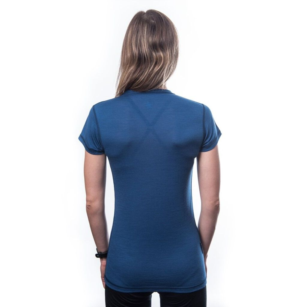 Dam funktionströja Sensor Merino Air mörkblå