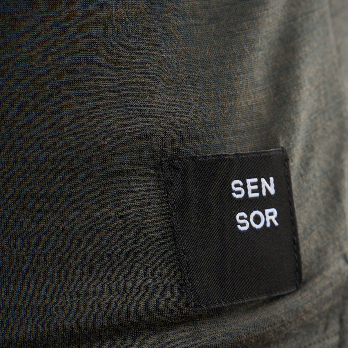 Herr-T-shirt Sensor Merino Air Traveller olivgrön