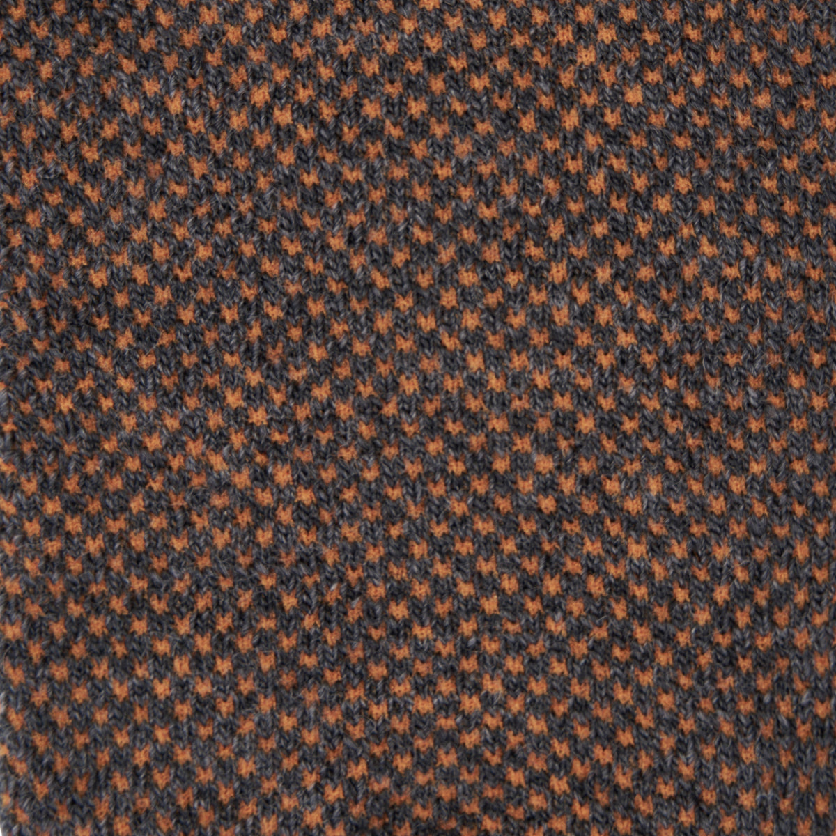 Jacquard merinoullstrumpor orange