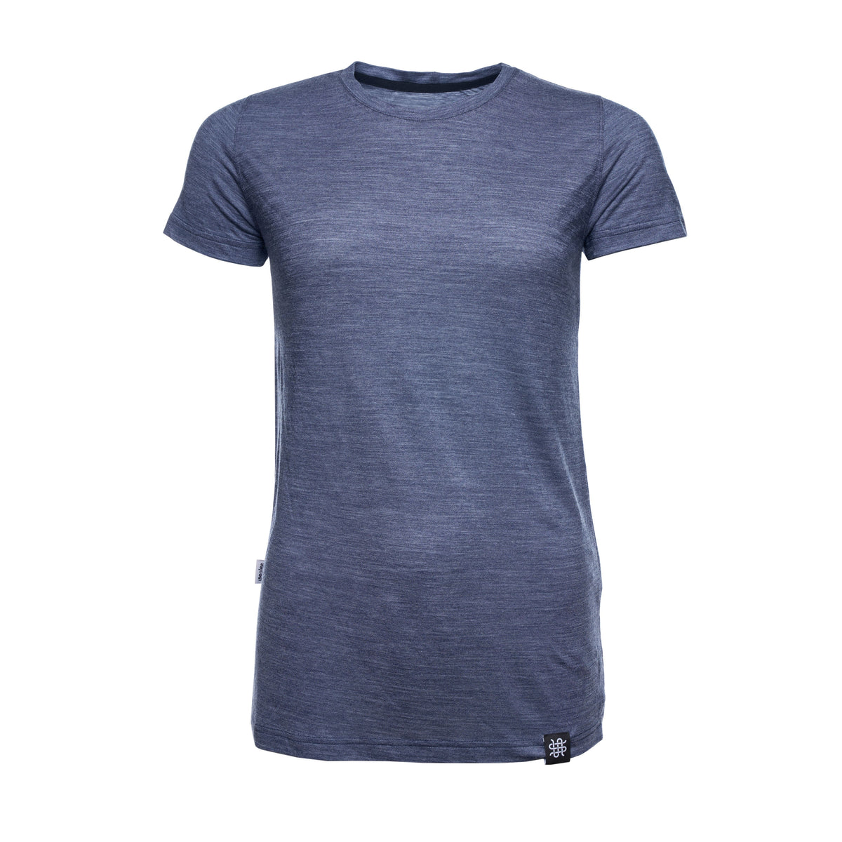 Dam-t-shirt Woolie i en blandning av merinoull och tencel blå