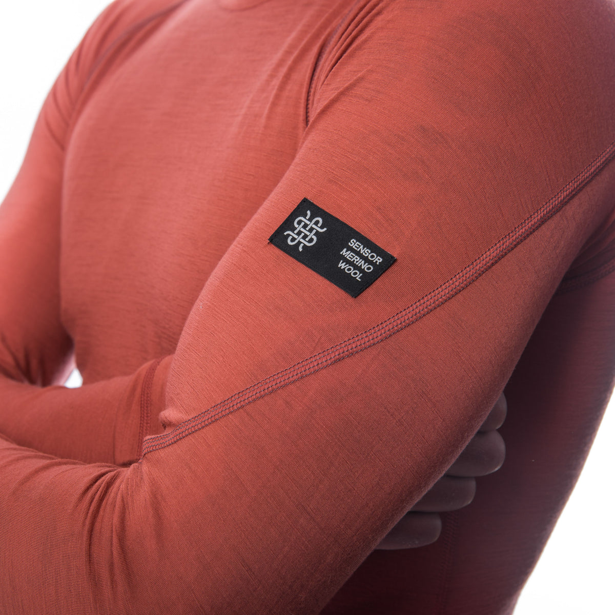 Herr funktionströja Sensor Merino Active röd