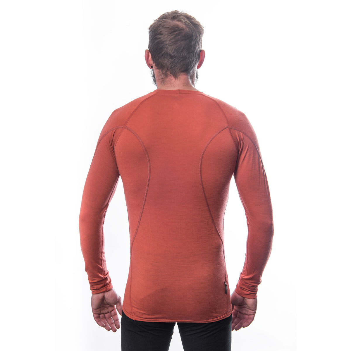 Herr funktionströja Sensor Merino Active röd