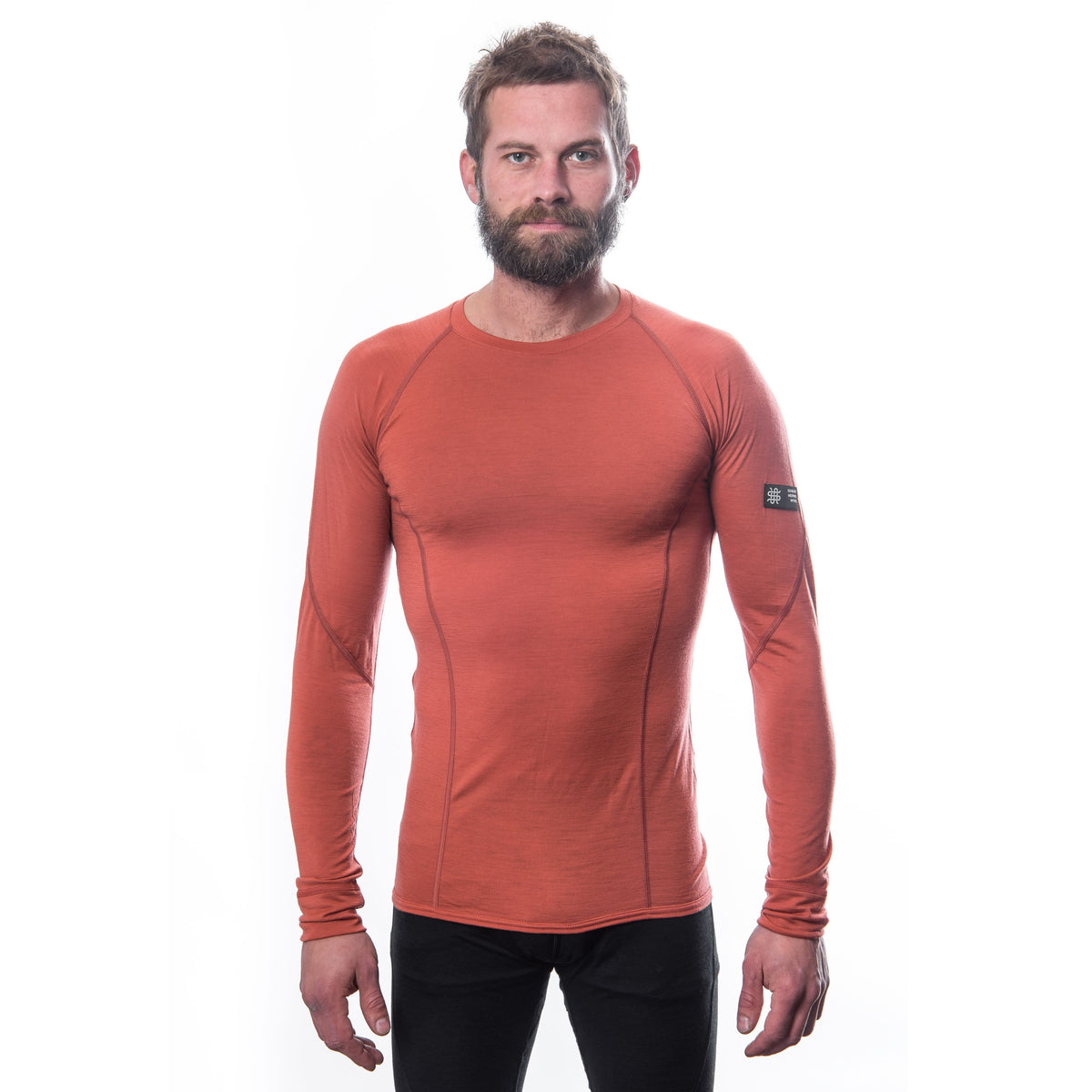 Herr funktionströja Sensor Merino Active röd