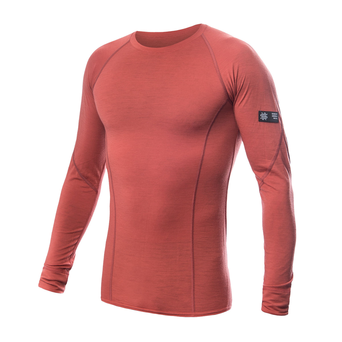 Herr funktionströja Sensor Merino Active röd
