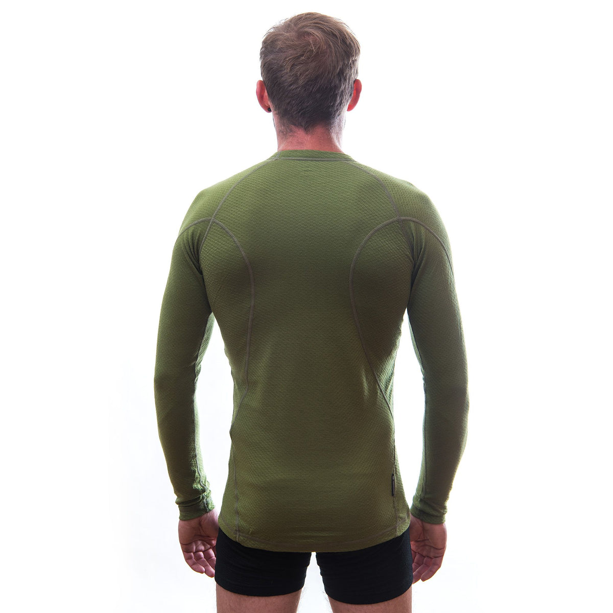 Herrfunktionströja Sensor Merino Double Face grön