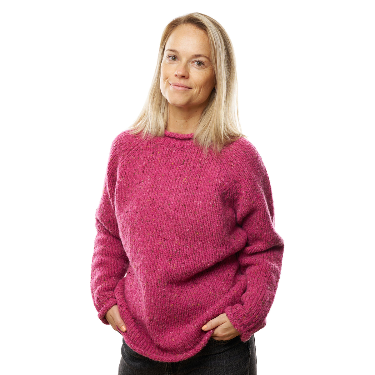 Damullpullovertröja rosa