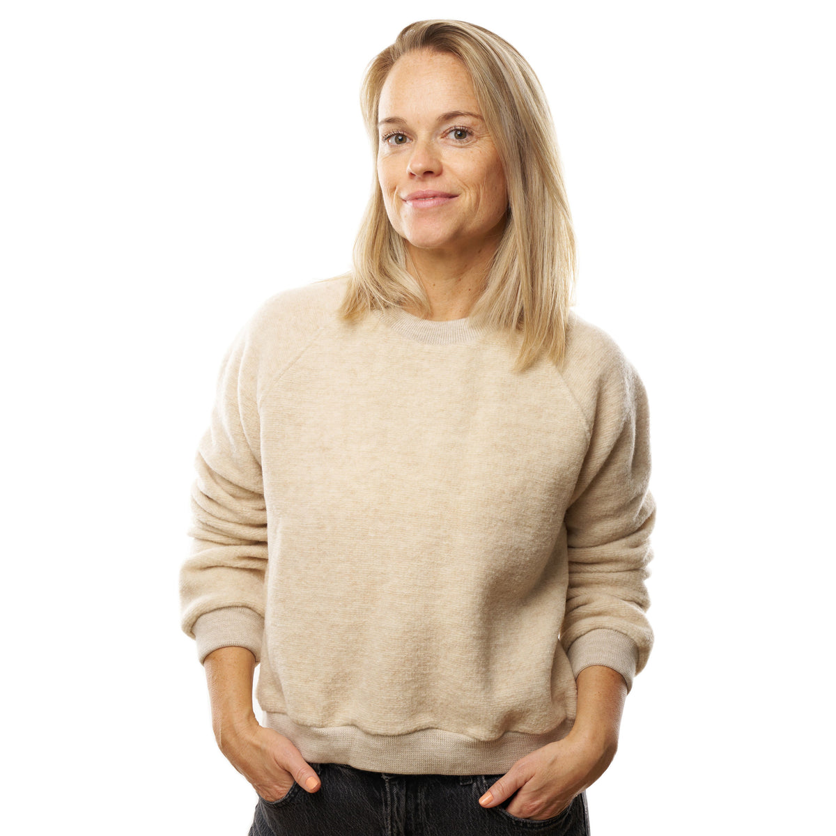 Ulltröja beige