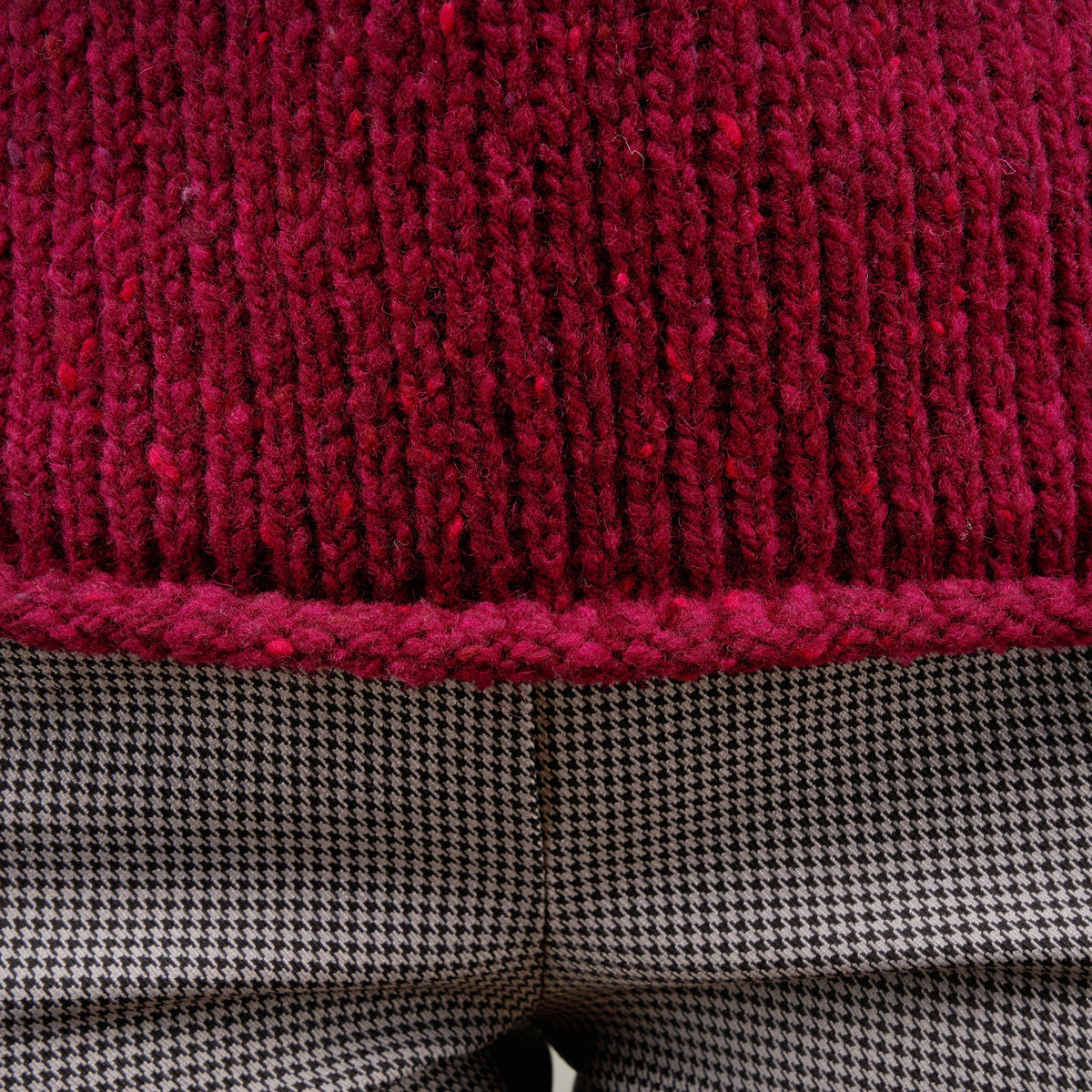Damullpullover röd