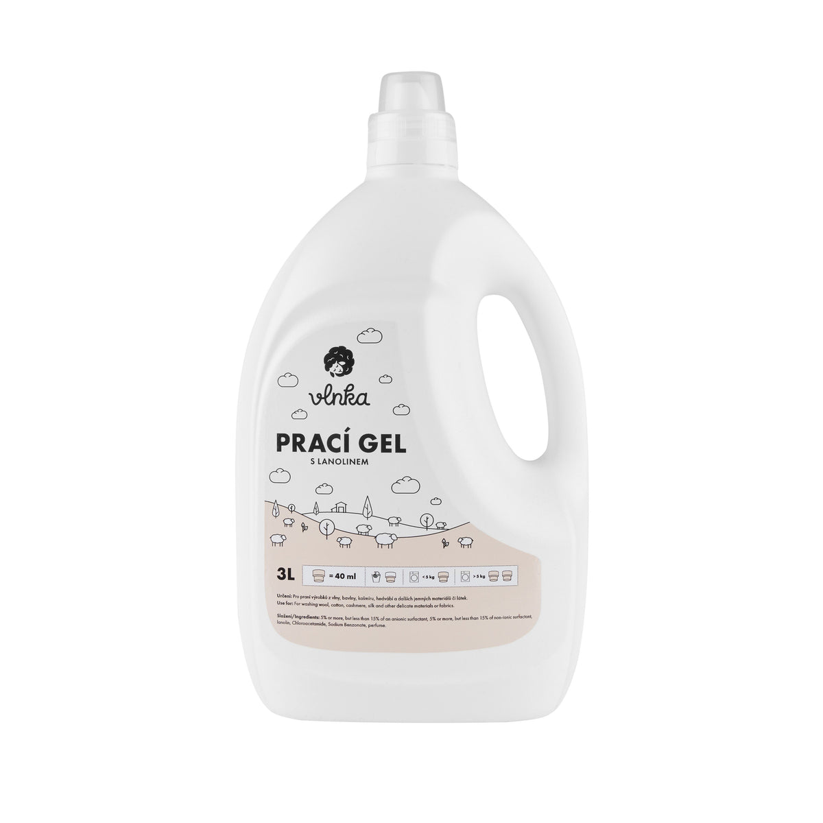 Tvättgel med lanolin 3 l