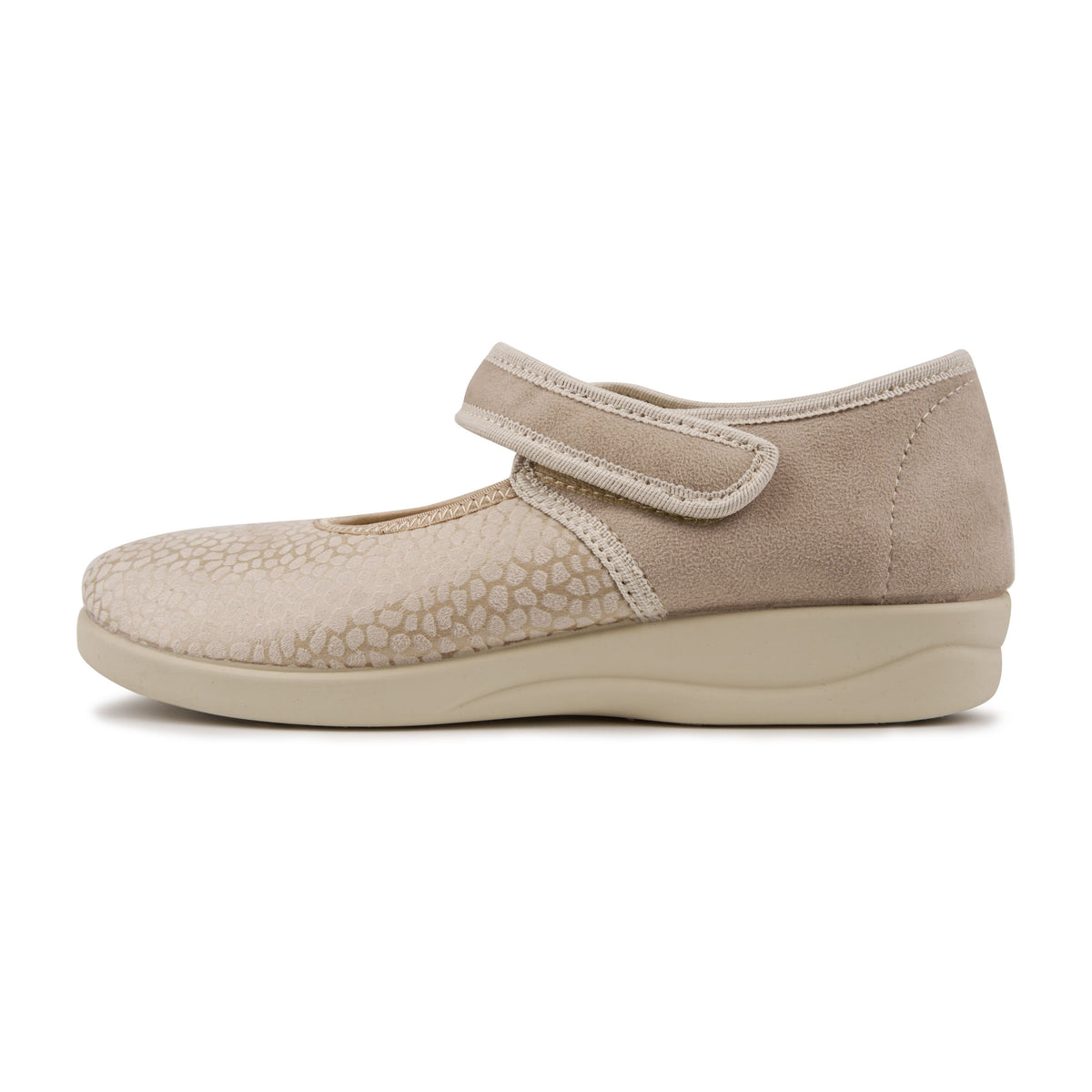 Breda damballerinaskor för hallux Krista beige