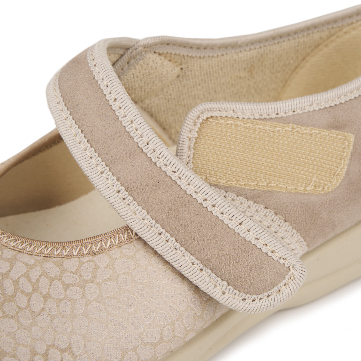 Breda damballerinaskor för hallux Krista beige
