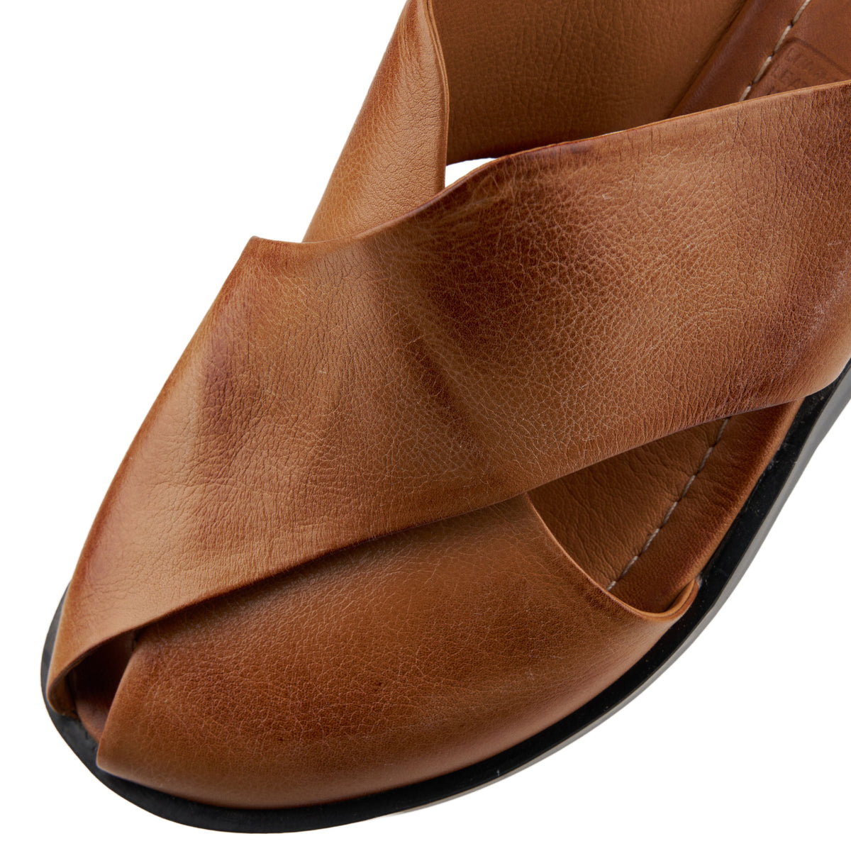 Damläderslip-in-tofflor Helga brun