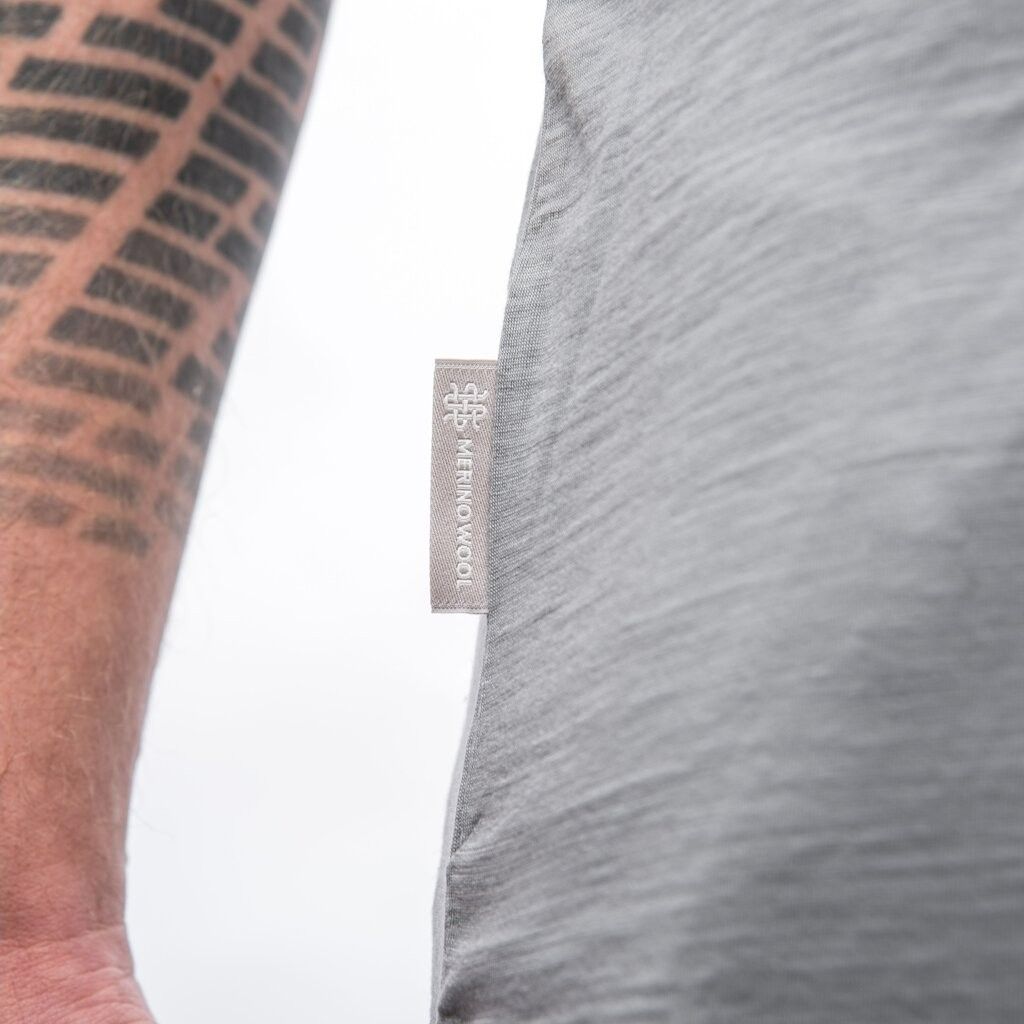 Herr pikétröja Sensor Merino Active POLO grå