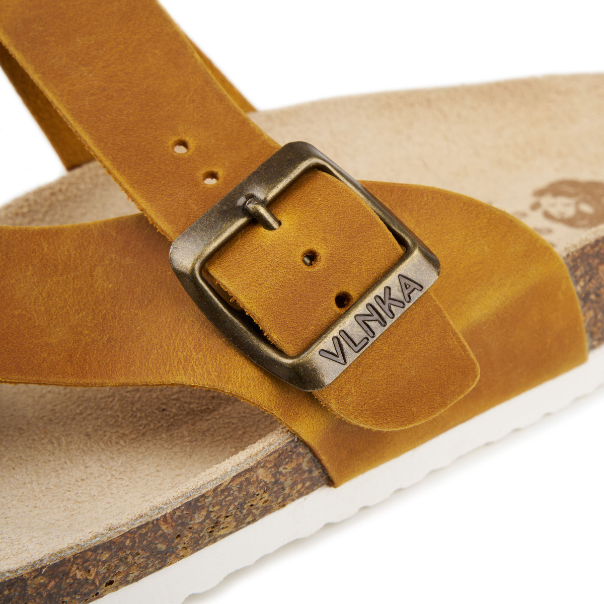 Anatomiska dam-korkslip-in-tofflor Vanda beige