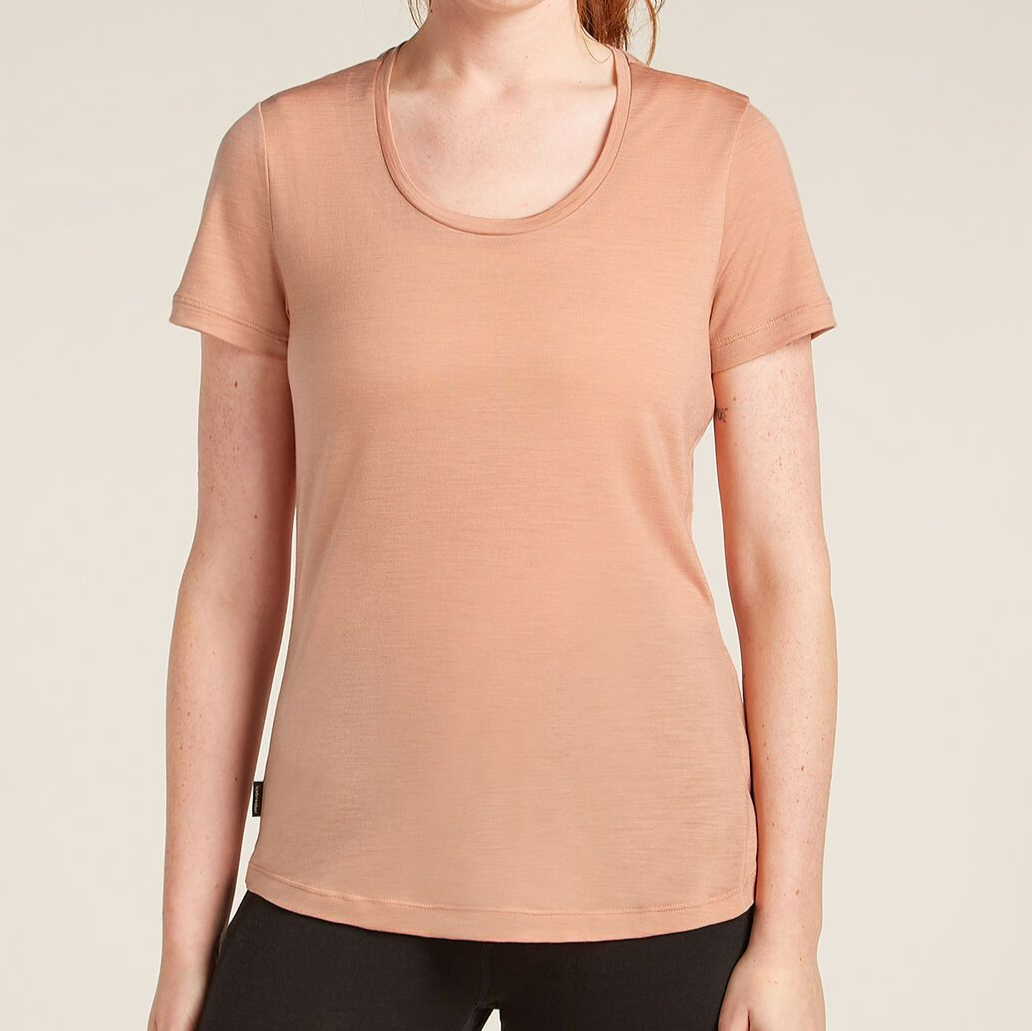 Dam-t-shirt Merino Blend 125 Cool-Lite Sphere SS Scoop Tee Icebreaker desert sand