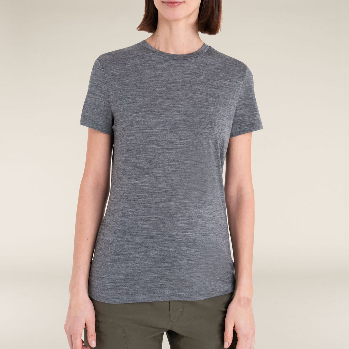 Dam-t-shirt Merino Blend 150 Tech Lite SS Tee Icebreaker gritstone