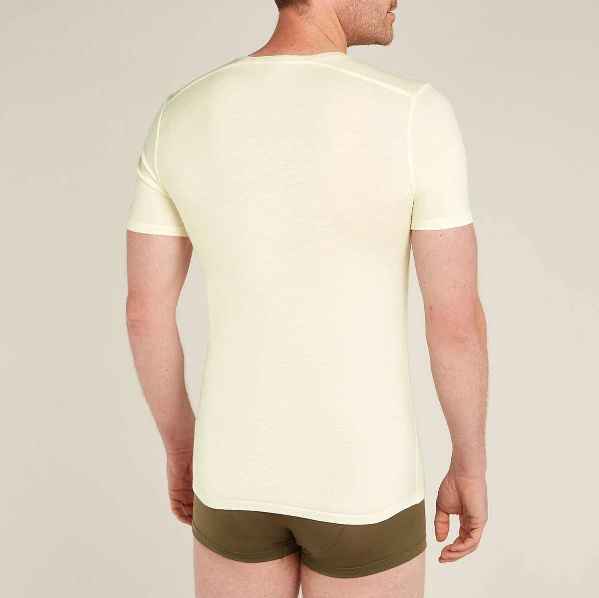 Herr t-shirt Merino 150 Anatomica SS V Icebreaker Ofärgad