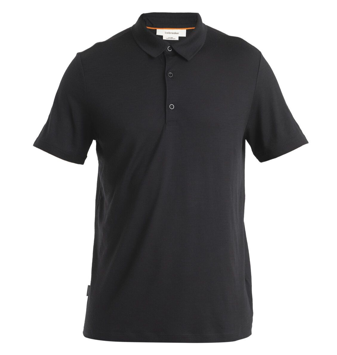 Herr merinoull t-shirt 150 Tech Lite SS Polo Icebreaker svart