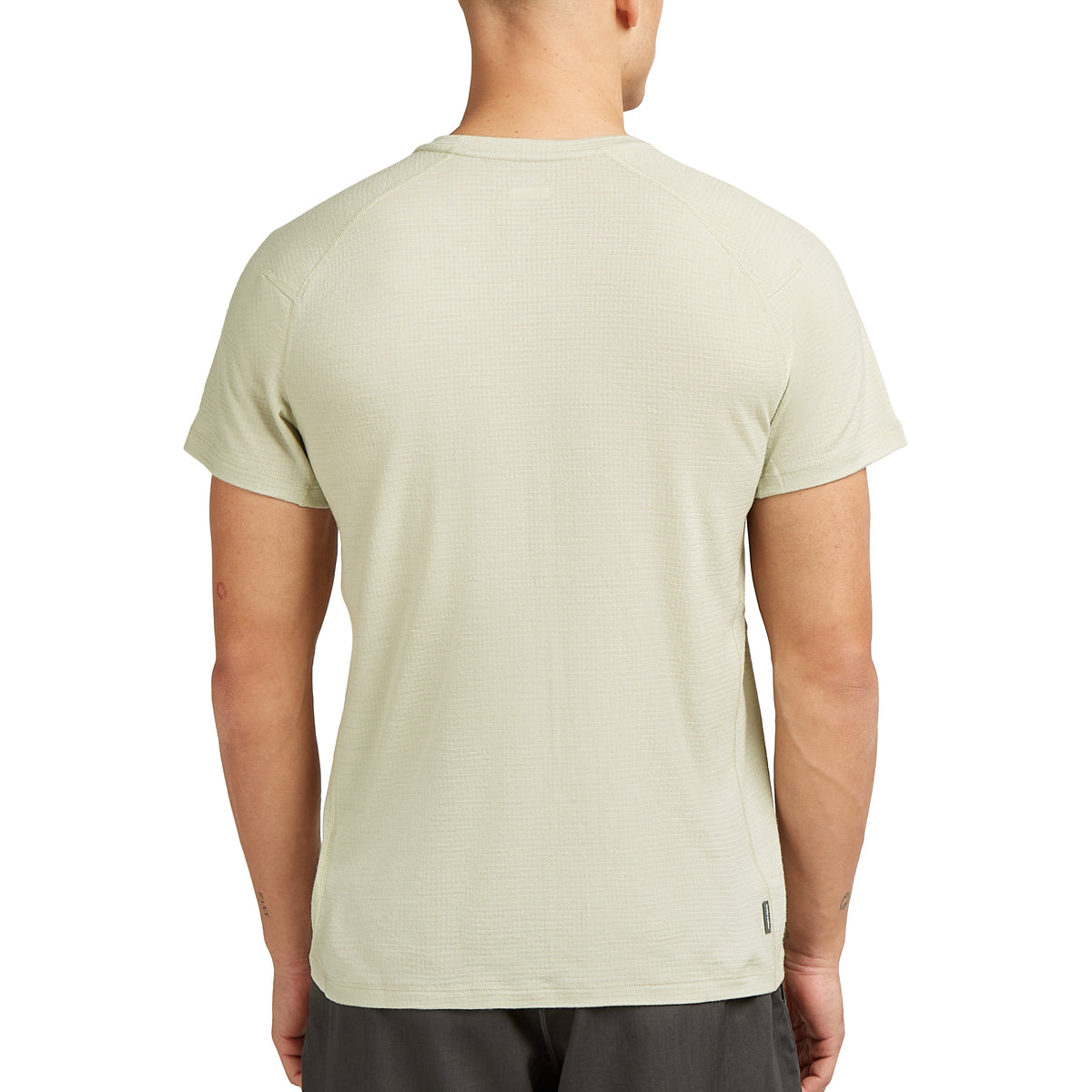 Herr T-shirt Merino 200 Waffle Elevation SS Tee Icebreaker aschen