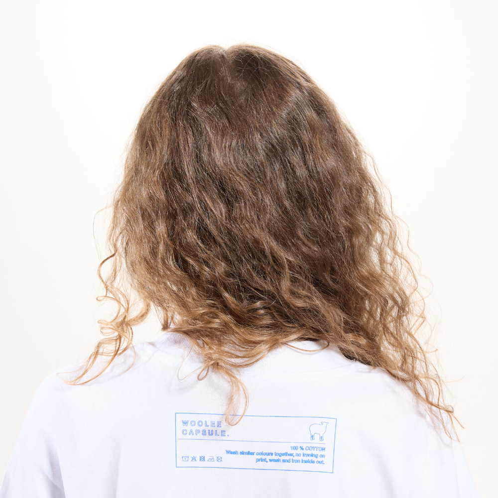 T-shirt av ekologisk bomull Woolee Capsule vit