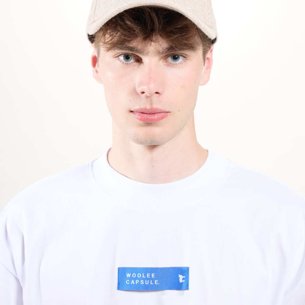 T-shirt av ekologisk bomull Woolee Capsule vit